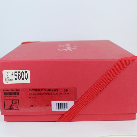 NEW Roger Vivier Viv Strass Combat Bootie–Crystal Buckle -Luxe Fall/Winter Shoes - Picture 16 of 16